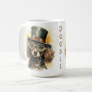 Pudel Steampunk Hund Kaffeetasse