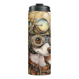 Pudel Steampunk Hund Thermosbecher