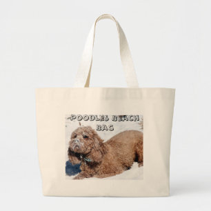 Pudel-Strand-Tasche Jumbo Stoffbeutel