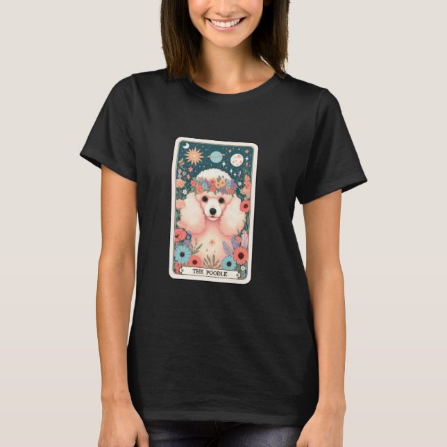 Pudel Tarot Karte T-Shirt (Vorderseite)