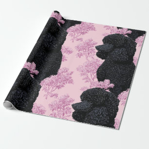 Pudel- und botanisches Geschenkpapier