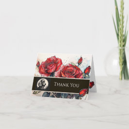 Pudel und Rosen Dankeskarten Dankeskarte