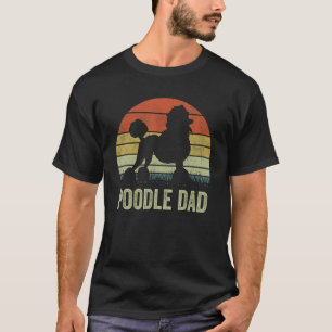Pudel-Vater Für Männer Retro Pudel Hund Vater T-Shirt