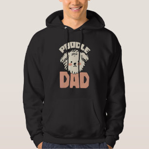 Pudel-Vater Tier Welpe Hund Haustier Hundebesitzer Hoodie