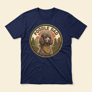 Pudel-Vater-Tri-Blend-T-Shirt Doodle-Hund-Vater- Tri-Blend Shirt