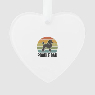 Pudel-Vater Vintage-Sonnenuntergang Hunde-Liebhabe Ornament