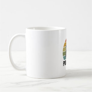 Pudel-Vater Vintage-Sonnenuntergang Hundeliebhaber Kaffeetasse
