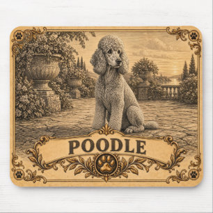 Pudel, Vintage Heritage Dog Mousepad
