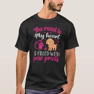 Pudel Weg zu meinem Herzen Hundebesitzer Grafik T-Shirt