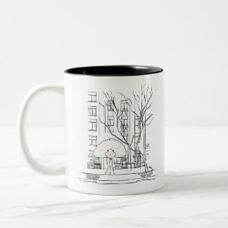Pudelstraße Zweifarbige Tasse
