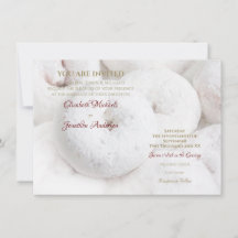 Puderzucker-Donut-Hochzeit