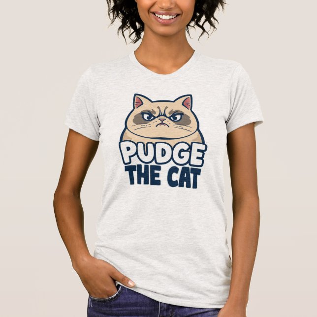 Pudge The Cat T-Shirt (Vorderseite)