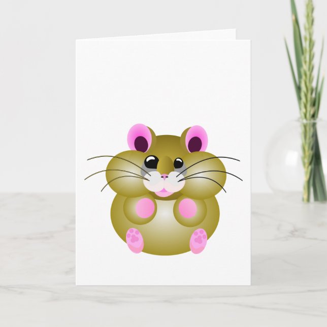 Pudgy Hamster Karte (Vorderseite)