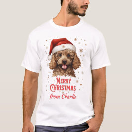 Pudle Dog Weihnachtsfest T-Shirt
