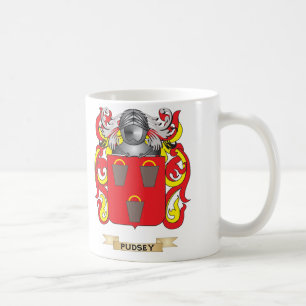 Pudsey Wappen (Familienwappen) Tasse