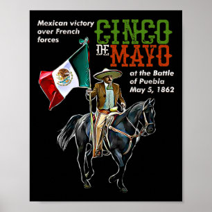 Puebla 5. Mai mexikanisches Cinco de Mayo Poster