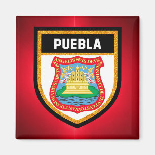Puebla-Flagge Magnet