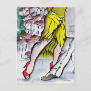 Pueblo Blanco Tango Postkarte