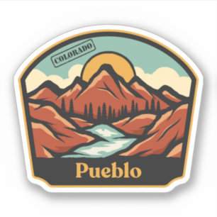 Pueblo, Colorado-Aufkleber Aufkleber