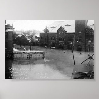 pueblo, colorado flood poster