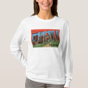 Pueblo, Colorado - große Buchstabe-Szenen T-Shirt