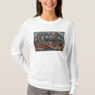 Pueblo, Colorado - große Buchstabe-Szenen T-Shirt
