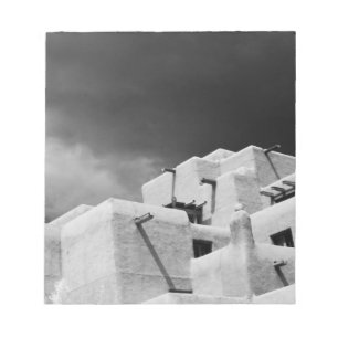 Pueblo-Stil Adobe-Inn in Loretto, Santa Fe, New 2 Notizblock