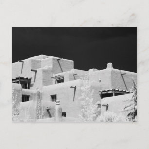 Pueblo-Stil-Adobe-Inn in Loretto, Santa Fe, New Postkarte