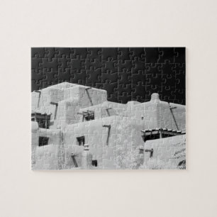 Pueblo-Stil-Adobe-Inn in Loretto, Santa Fe, New Puzzle