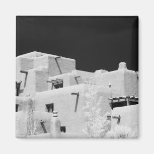 Pueblo style adobe Inn at Loretto, Santa Fe, New Magnet