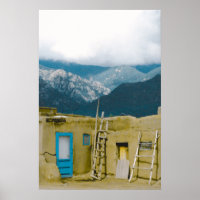 Pueblo Taos & Mountain