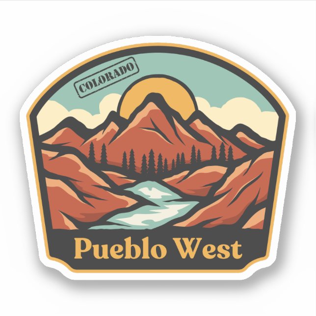 Pueblo West, Colorado Sticker (Vorderseite)