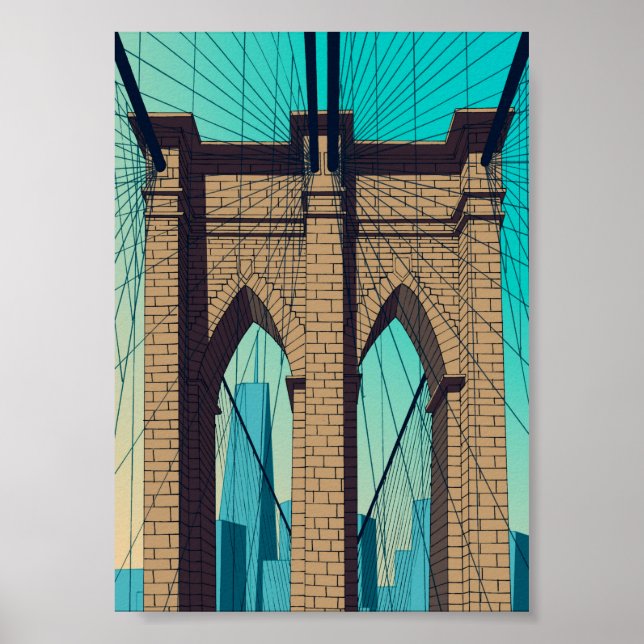 Puente de Brooklyn Poster (Vorne)