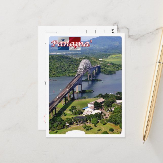 Puente De Las Américas - Panama - Postkarte (Vorderseite/Rückseite Beispiel)