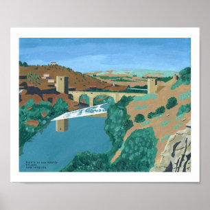 Puente de San Martin, Toledo Poster