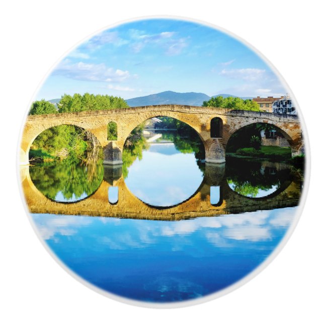 Puente La Reina Keramikknauf (Vorderseite)