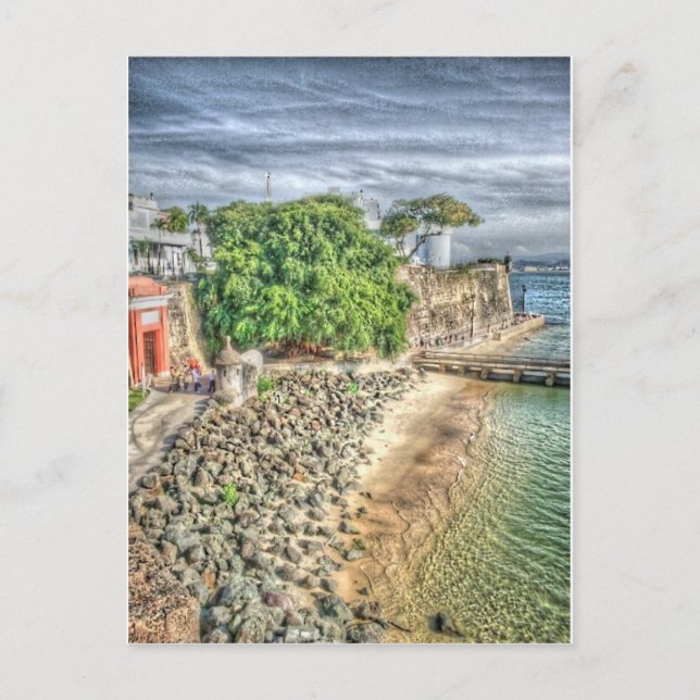 Puerta de San Juan (alte Eingangstür Old San Juan) Postkarte (Vorderseite)