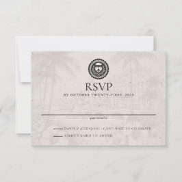 Puerta Vallarta Passport Wedding RSVP Card