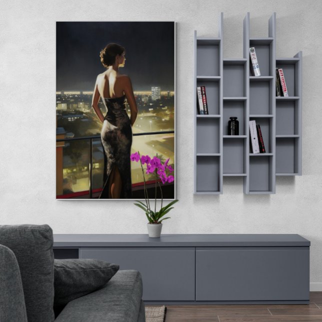 Puerto-Amerikanerin auf Miami Rooftop Decke Malere Poster (Von Creator hochgeladen)