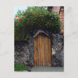 Puerto Ayora Door, Galapagos Islands Postkarte
