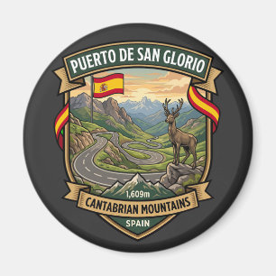 Puerto de San Glorio Spanien Gebirgspass Magnet