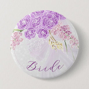 Puerto Madero schlichte Schleife auf grauem Brides Button