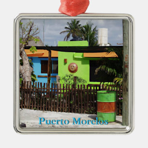 Puerto Morelos Casa Ornament Aus Metall