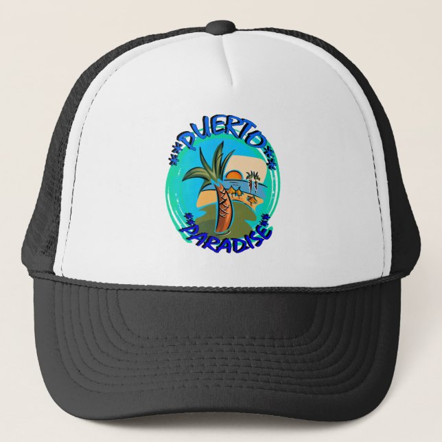 Puerto Paradise Truckerkappe (Vorderseite)