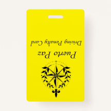 Puerto Paz - Fahrgeld-Strafkarte (gelb)