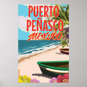 Puerto Peñasco Beach Mexiko Reiseplakat Poster