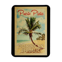 Puerto Plata Magnet Palm Tree Vintage