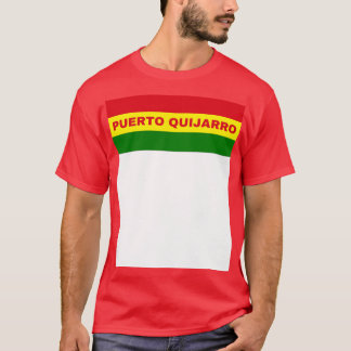 Puerto Quijarro Stadt in Bolivianischer Flagge Far T-Shirt