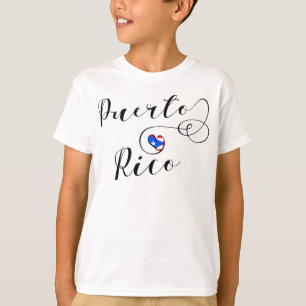 Puerto Rica Flaggenherz, Puerto Rico Design T-Shirt