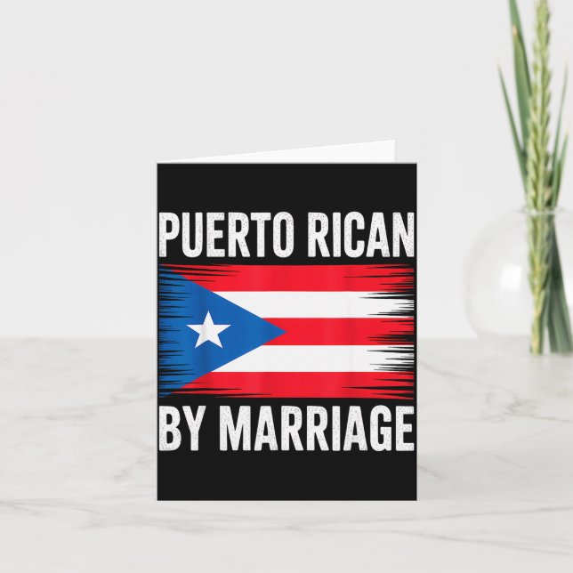 Puerto Rican By Marriage Puerto Rico  Karte (Vorderseite)